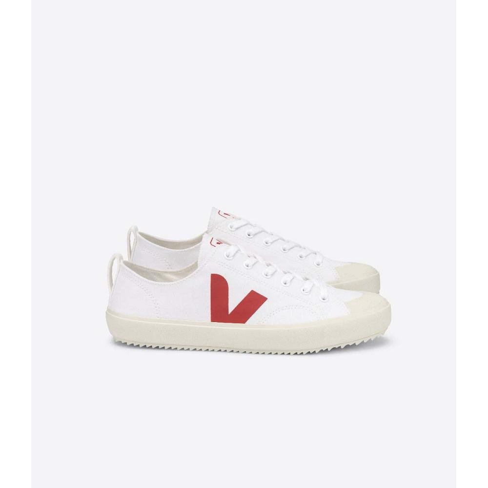 Veja NOVA CANVAS PIERRE Schoenen Heren White/Red | NL 214UZG